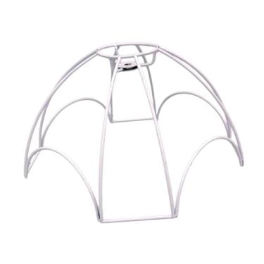 Imagem de Ioensy Capa de pingente industrial capa suspensa capa de lâmpada diy gaiola de arame pendurado abandading pendente para sala de jantar no banheiro, a 8x30x16cm