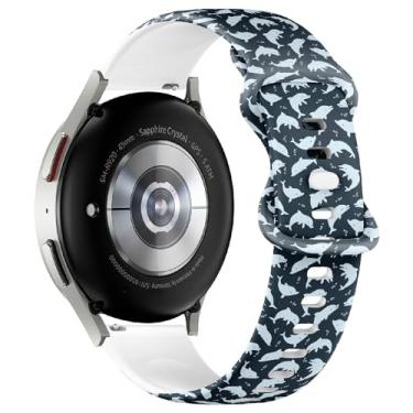 Imagem de Pulseira de silicone macia compatível com Samsung Galaxy Watch 6/Classic, Galaxy Watch 5/PRO, Galaxy Watch 4 Classic Sports Watch 6 / Classic, Galaxy Watch 4