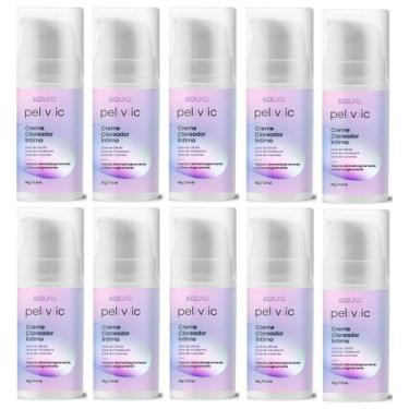 Imagem de 10 Cremes Clareador Íntimo PELVIC Virilha Coxa Axila Hidrata - Kalya