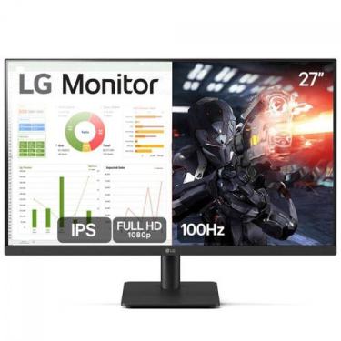 Imagem de Monitor Gamer LG 27 Pol, Full HD, 100Hz, IPS, 5ms, HDMI, Preto, 27MS50