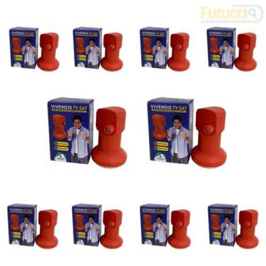 Imagem de Kit 10 Lnbf Lnb Ku Simples Universal - VIVENSIS