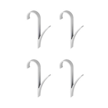 Imagem de 4 peças de suporte de toalhas aquecido de alumínio para espaço, cabide de radiador, ganchos de toalha tubulares, suporte de gancho de banho, ganchos de porta de chuveiro para armários, casaco, 4 peça