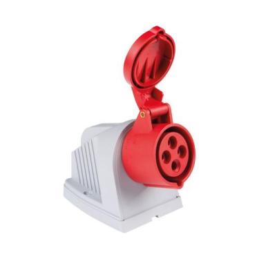 Imagem de Tomada Sobrepor Industrial 3P+T 16A 380-415V 6H Vermelha IP44 56255333