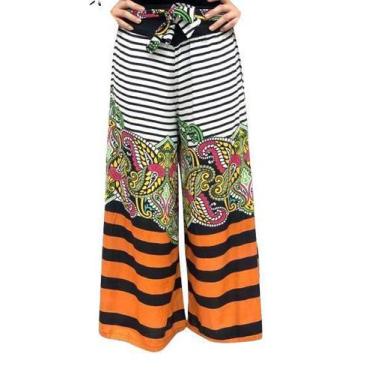 Imagem de Calça Feminina Indiana Estampada Pantalona Moda Boho P03 - Deeyaa