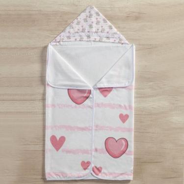 Imagem de Toalha De Banho Tematica Para Bebe Com Capuz - Miguel Baby, Ursa princ