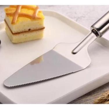 Imagem de Kit 3 Espátulas para bolo torta serrilhado Colher pá inox - Art House