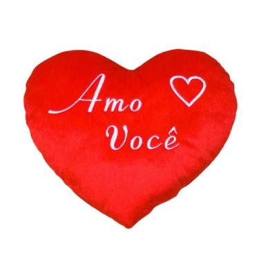 Imagem de Coração Pelúcia Medio (Tam m) Kit Com 3 Unds Presente Dia Namorados - 