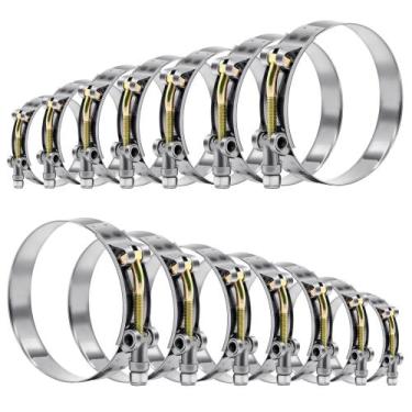 Imagem de Braçadeiras de Mangueira T-Bolt WYSIWYKA em Aço Inoxidável 304 - Kit c