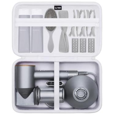 Imagem de L LTGEM Estojo Para Secador De Cabelo Compatível Com Dyson Supersonic, Laifen Se/Se Lite, Slopehill 1902, Cosy Companions Zcy883, Estojos Anne Betty, Branco Armazenamento (Somente Estojo)