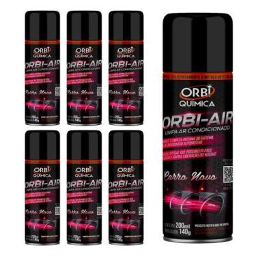 Imagem de Kit Com 6 Higienizadores Limpa Ar Condicionado Fragrância Carro Novo -