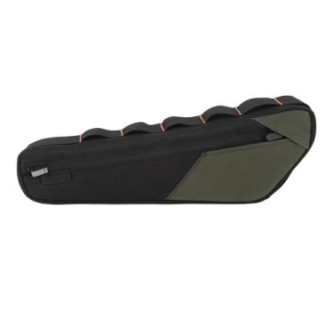 Imagem de LAISANIM Bolsa para quadro de bicicleta à prova de água 2,5L, armazenamento de bicicleta triangular de poliéster com zíper hermético para bicicletas de estrada, organizador de ciclismo fino de fácil