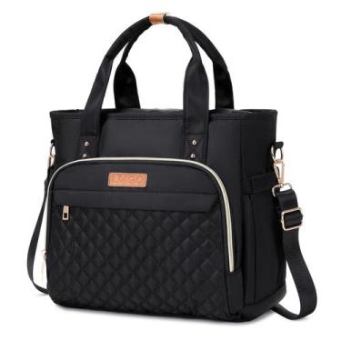 Imagem de Sacola LMGO Medium para mulheres com vários bolsos preta