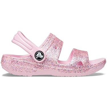 Imagem de Sandália Crocs Classic Glitter, Unissex Infantil, Rainbow, 23