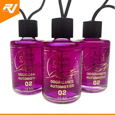 Imagem de Kit 3 Aromatizante Cheirinho Carro Essência Importada Newscent 15ml
