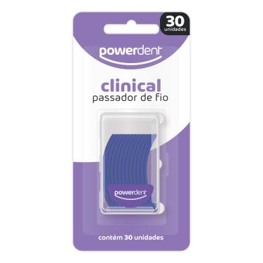 Imagem de Passador de Fio Dental Powerdent Clinical 30 Unidades
