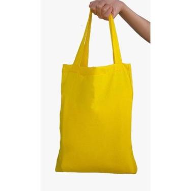 Imagem de Kit 50 EcoBags Sacola Ecológica Retornável Tecido 100% Poliéster - NoB