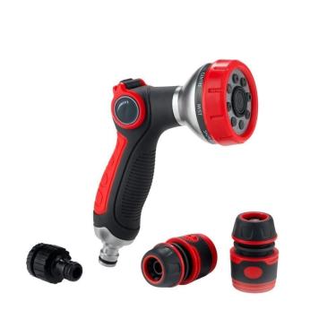 Imagem de Esguicho Pistola água 8x1 Branco Com Regulagem Vazão