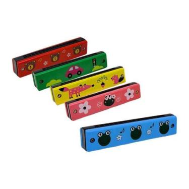 Imagem de Brinquedo Educativo Instrumento Musical Infantil Gaita 14CM - Toy Mix