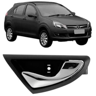 Imagem de Macaneta Interna Dianteira J3 2011 2012 2013 Cromada - Leopard, Lado D