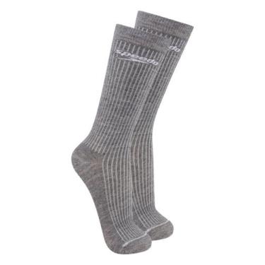 Imagem de Kit com 2 Pares de Meias Esportiva Cano Longo Speedo 8027, Cinza, 33-3