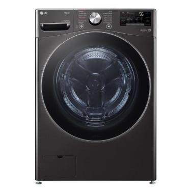 Imagem de Lava e seca lg smart thinq com conectividade wi-fi 18kg black inox 220