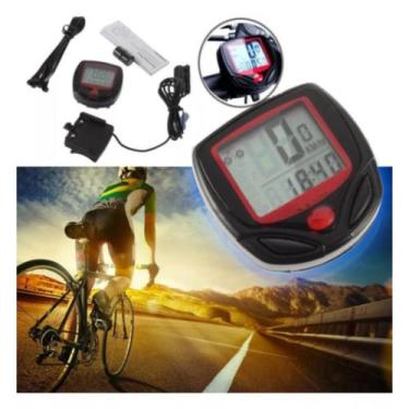 Imagem de Velocímetro Digital com 15 Funções Computador Acessório De Bike Prova 