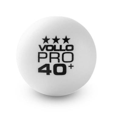Imagem de Vollo vt611 6 bolas de tenis de mesa pro 40+ 3 estrelas