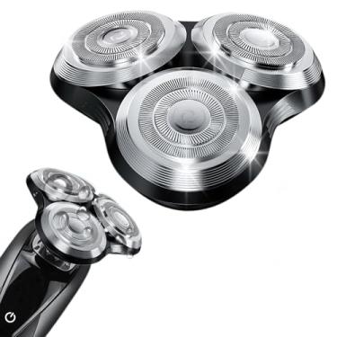 Imagem de Cabeças de substituição SH90 compatíveis com barbeadores Philips Norelco Series 9000, nova versão de fivela de roda de metal e lâminas de substituição de precisão de camada dupla (1 pacote)