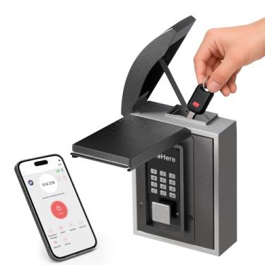 Imagem de Caixa de bloqueio de chave SAFEKey com compartimento para queda e tampa Waterprood, suporte de parede para varanda, caixa de chave inteligente para casa, corretores de imóveis, apartamento, loja