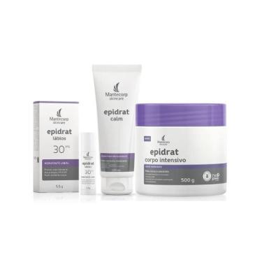 Imagem de Kit Hidratação Intensiva Epidrat Corpo, Rosto e Lábios