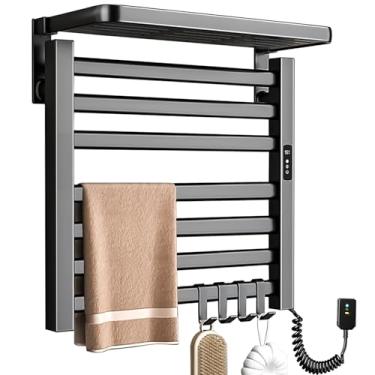 Imagem de 110V Toalheiro Termico, 7 Barras, Cabo de Alimentação de 1,2 M, Secador de Toalhas Eletrico, Aquecedor de Toalha para Banheiro, Aquecedor de Toalha, Toalheiro Eletrico, Secador de Toalha