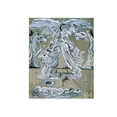 Imagem de Salvdor Dlai Painting-Famous Canvas Prints-Canvas Wall Art Pictures Decoração de parede para sala de estar - Reprodução em tela - Duplo 60 x 80 cm 24 x 31 polegadas sem moldura