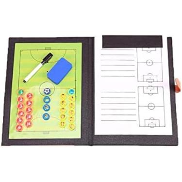 Imagem de Treinadores De Futebol De 5 De Cada Lado Quadro Tático Táticas Estratégia Prancheta Quadro De Estratégia De Treinamento Magnético Futebol Futebol Treinador De Futebol Pasta De Táticas Conju
