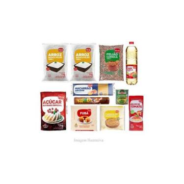 Imagem de Cesta Básica Alimentos Econômica Junior - 11 Itens - 7,5kg - Higipack