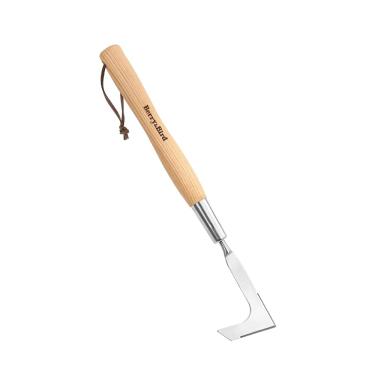 Imagem de Berry&Bird Ferramenta de remoção de ervas daninhas com cabo de Ashwood, extrator manual de ervas daninhas para calçada, rachaduras de garagem e borda de jardim, foice de remoção de ervas daninhas para