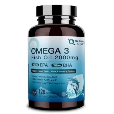 Imagem de Suplemento NATURE TARGET Óleo de peixe ômega 3 2000mg com vitamina