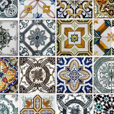 Imagem de Papel de Parede Adesivo Azulejo Português - 003 - Multimpressão