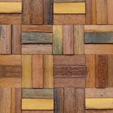 Imagem de Papel de Parede Adesivo Madeira Mosaico Taco - 007 - Multimpressão