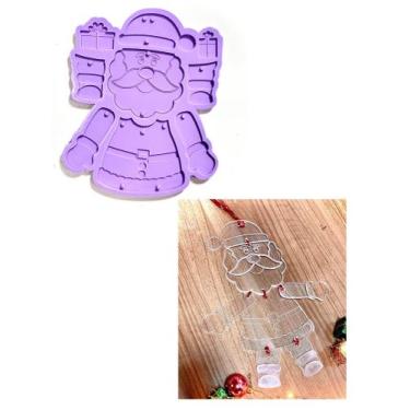 Imagem de R591 Molde de silicone papai noel resina decorar - confeitaria dos mol