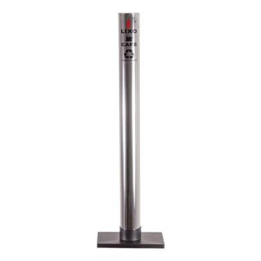 Imagem de Coletor Lixeira Inox Individual Para Copo Descartável Café - Aldinox