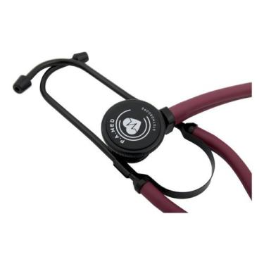 Imagem de Estetoscópio Duplo Rappaport Vinho Black Edition P.a Med - PAMED