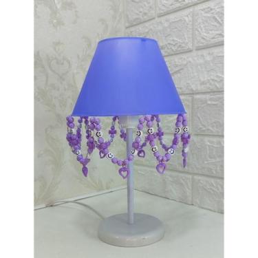 Imagem de Luminária Infantil Decorar Quarto De Menina Pingentes Lilás - Lustres 