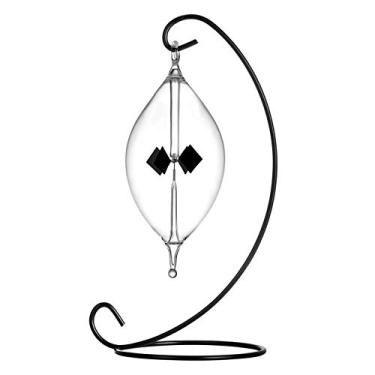 Imagem de DORAMI Radiômetro de energia solar transparente armação de metal luz solar energia palhetas giratórias moinho de vento presente decoração de mesa de casa