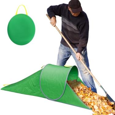 Imagem de AOWALEN Coletor de folhas, sacos dobráveis de gramado e folhas para coleção de folhas, bolsa reutilizável para colecionador de folhas, grama e lixo de gramado