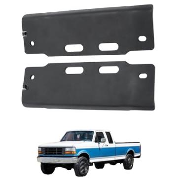 Imagem de Thomletha Conjunto de 2 suportes de para-choque dianteiro esquerdo e direito pretos de substituição para F150 F250 F350 1992-1997 F2TZ17752A F2TZ17752B