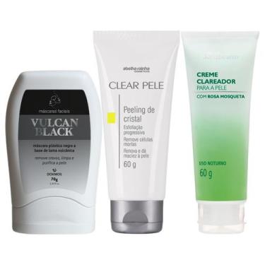 Imagem de Kit SkinCare Peeling de Cristal Máscara Remove Cravos Clareador da Pel