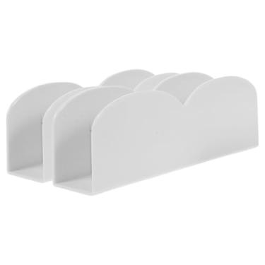 Imagem de MAGICLULU 2 peças de clipes estabilizadores de cercadinho branco ABS suportes de base evitam dobramento fácil instalação para acessórios de cercadinho e suporte de portão de bebê