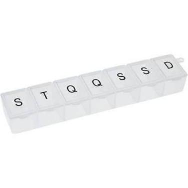 Imagem de Porta Comprimido Medicamento Semanal Caixa Organizador - Daterra