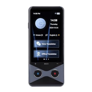 Imagem de aqxreight Chatgpt 5MP Tradução de Foto do Dispositivo de Tradutor de Voz, Bidirecional 137 Idiomas Em Tempo Real, Ponto de Acesso 4G, Material de Liga de Alumínio, Tela IPS de 3,7