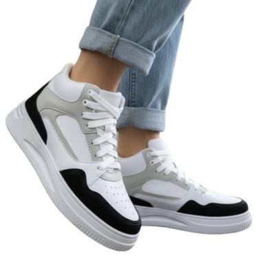 Imagem de Tênis Feminino Botinha Casual Academia Corrida Caminhada Todos os esti